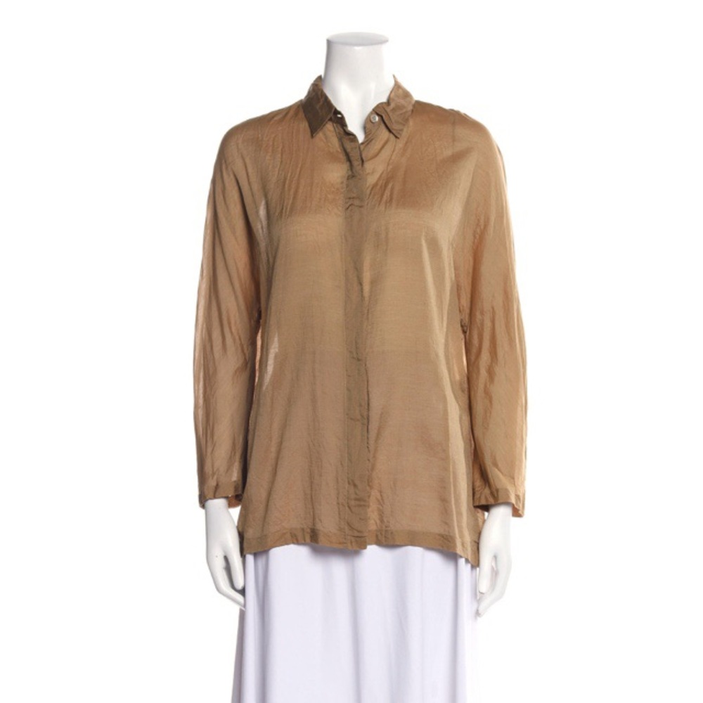 Dries Van Noten Long Sleeve Button-Up Top Size 38